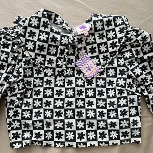 Lisa Says Gah! Long Sleeved Cropped Blouse